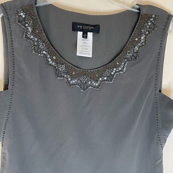 MM Couture| By miss me| 100% silk| Small| sleeveless top - Picture 5 of 14